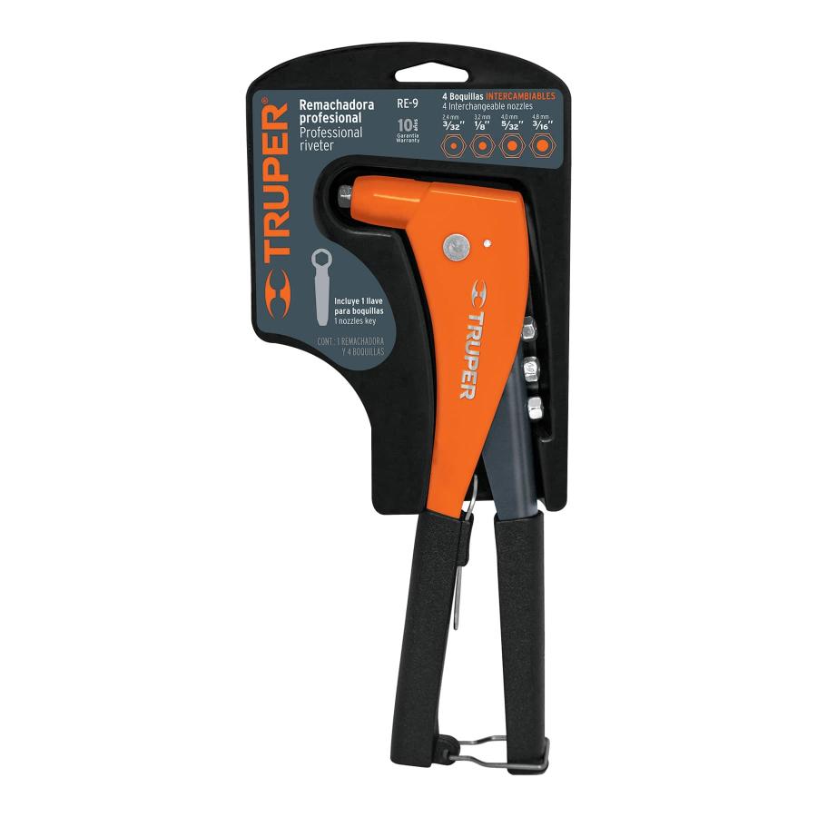 Remachadora Profesional 25 cm Truper Naranjo