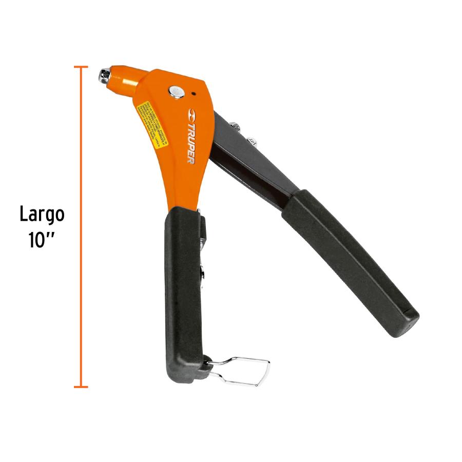 Remachadora Profesional 25 cm Truper Naranjo