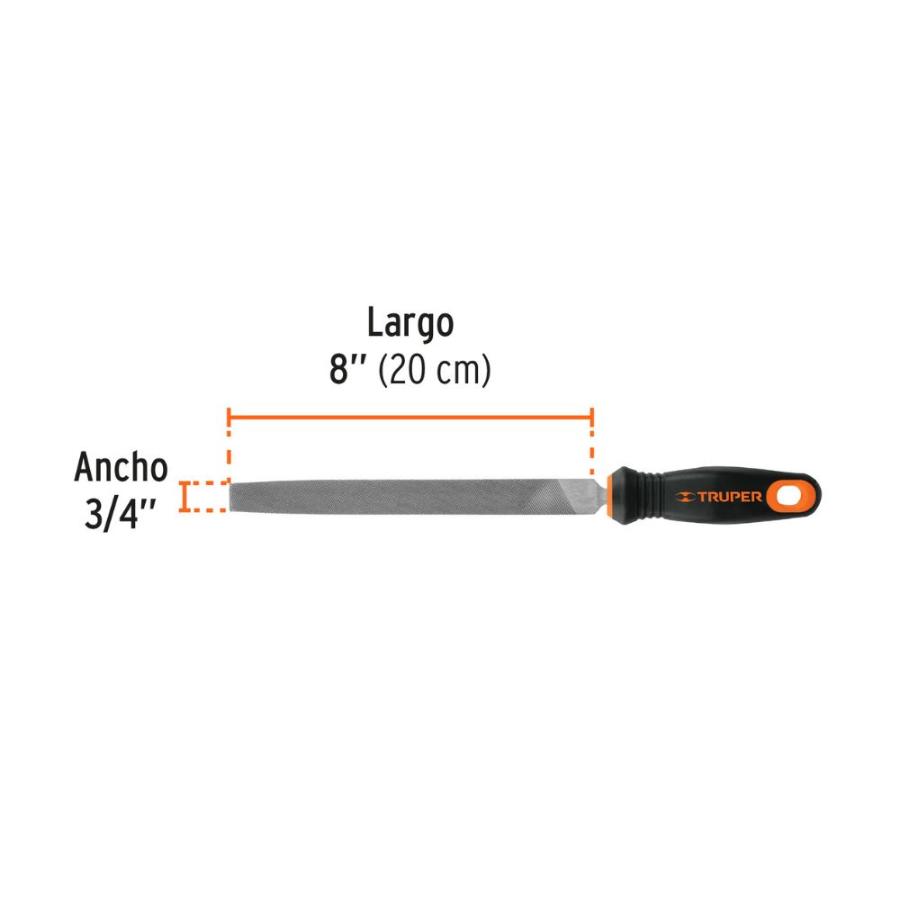 Lima Plana Truper 8 C/Mango (M.6)