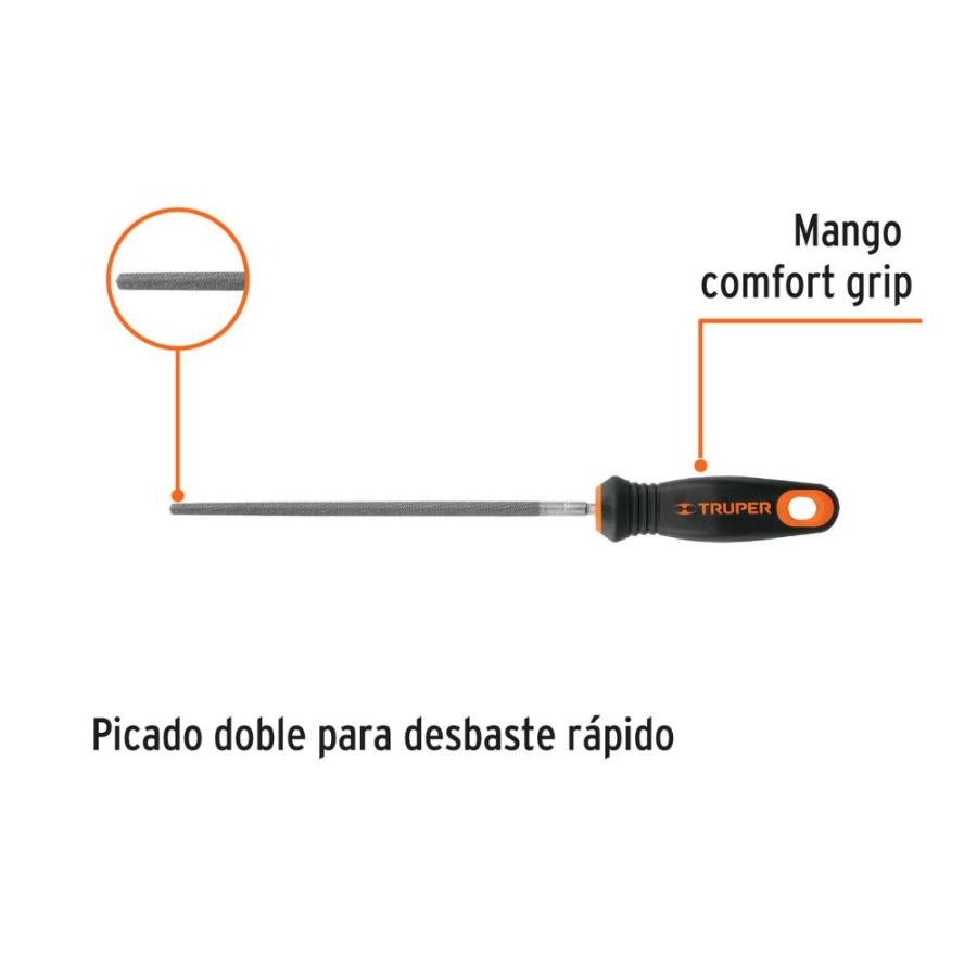 Lima Redonda Truper 8 C/Mango (M.6)