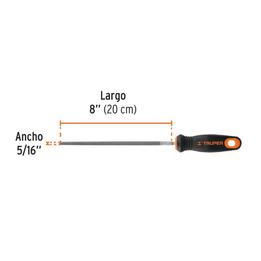 Lima Redonda Truper 8 C/Mango (M.6)