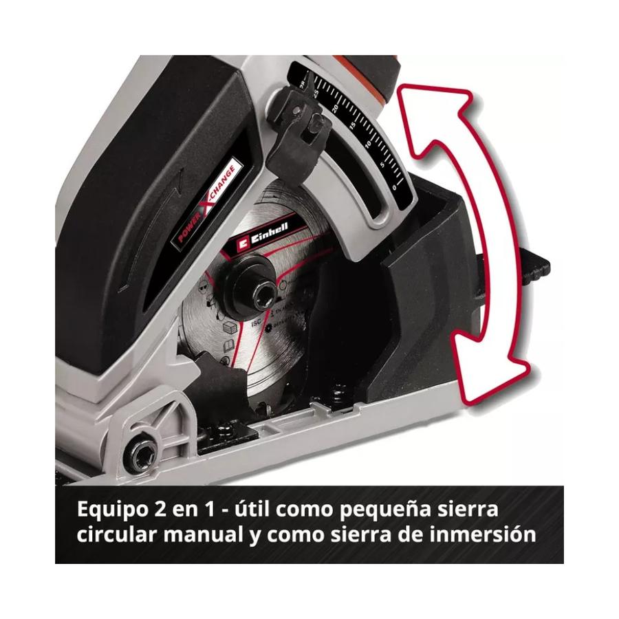 Mini Sierra Circular Einhell TE-CS 18/89 Li (Sin Batería)