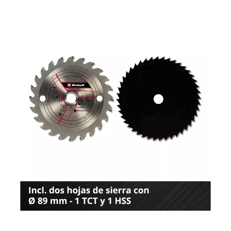 Mini Sierra Circular Einhell TE-CS 18/89 Li (Sin Batería)