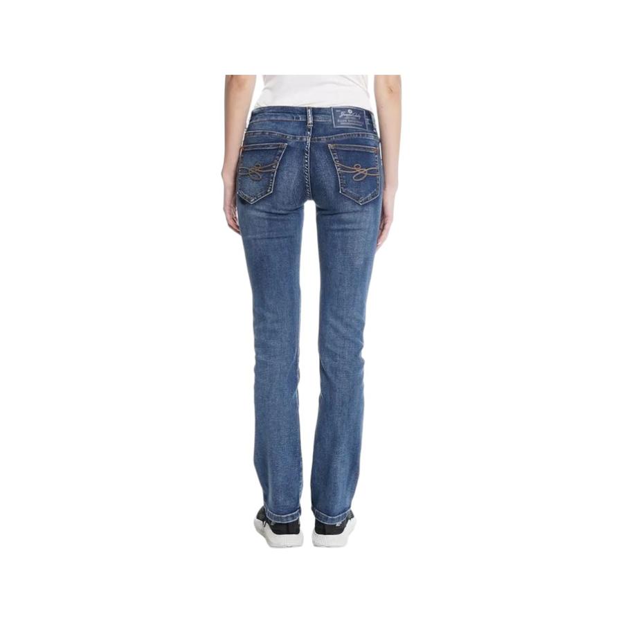 Jeans Recto Tiro Medio Mujer Ellus Janice Azul