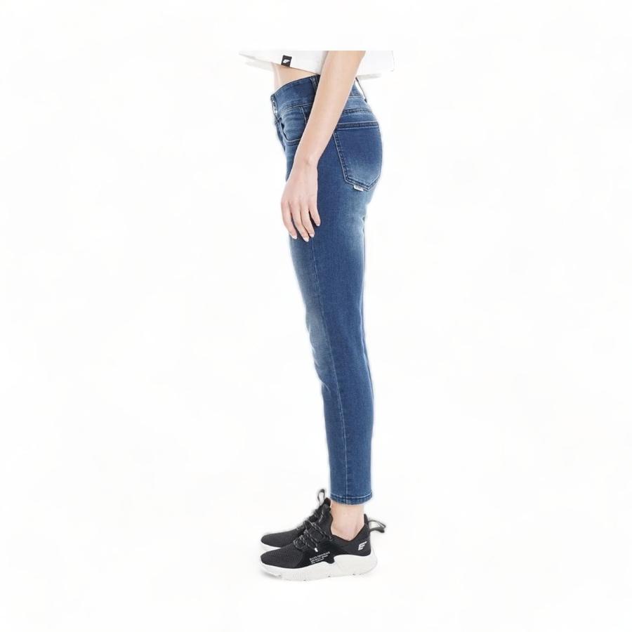 Jeans Mujer Ellus Candice Tiro Medio Azul
