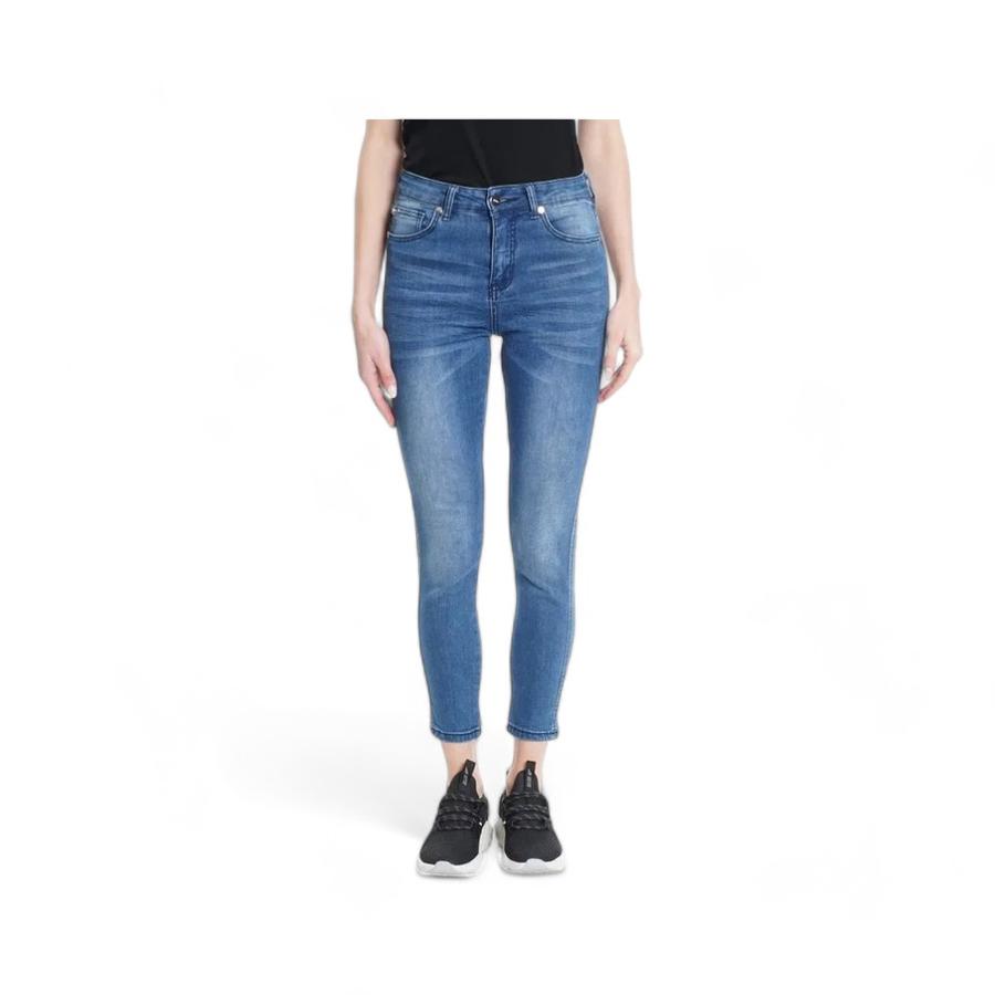 Jeans Skinny Tiro Alto Mujer Ellus Gisele Azul