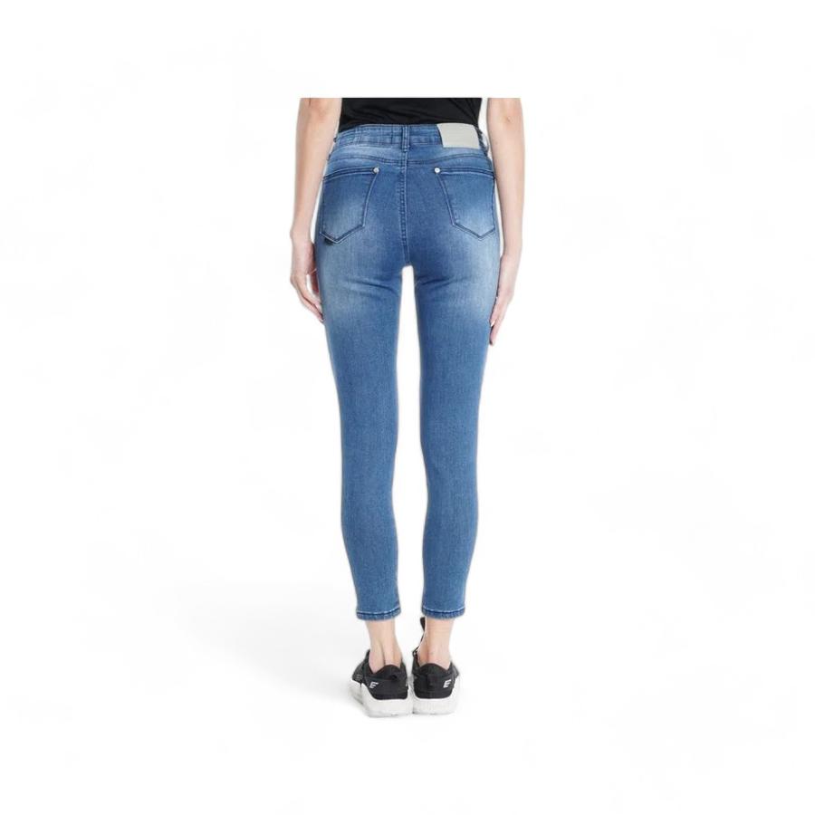 Jeans Skinny Tiro Alto Mujer Ellus Gisele Azul