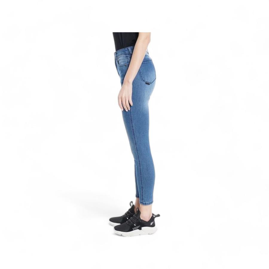 Jeans Skinny Tiro Alto Mujer Ellus Gisele Azul