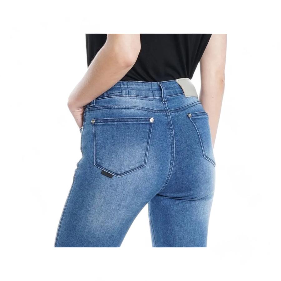 Jeans Skinny Tiro Alto Mujer Ellus Gisele Azul