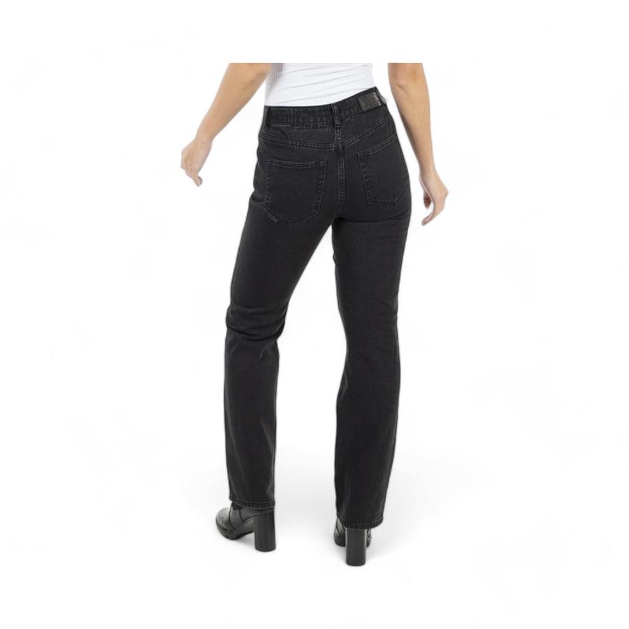 Jeans 90's Mujer Ellus Brillos Negro