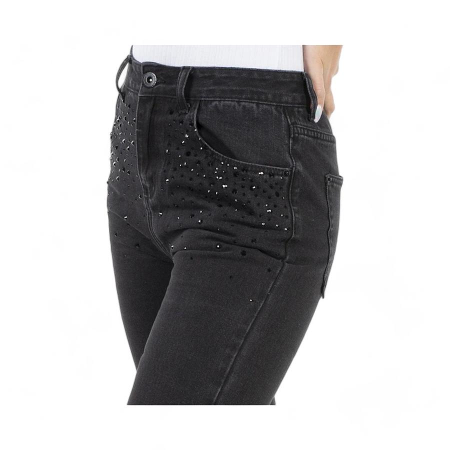 Jeans 90's Mujer Ellus Brillos Negro