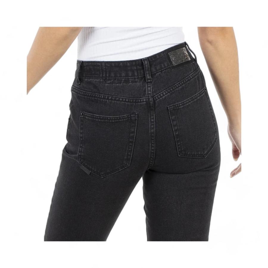 Jeans 90's Mujer Ellus Brillos Negro