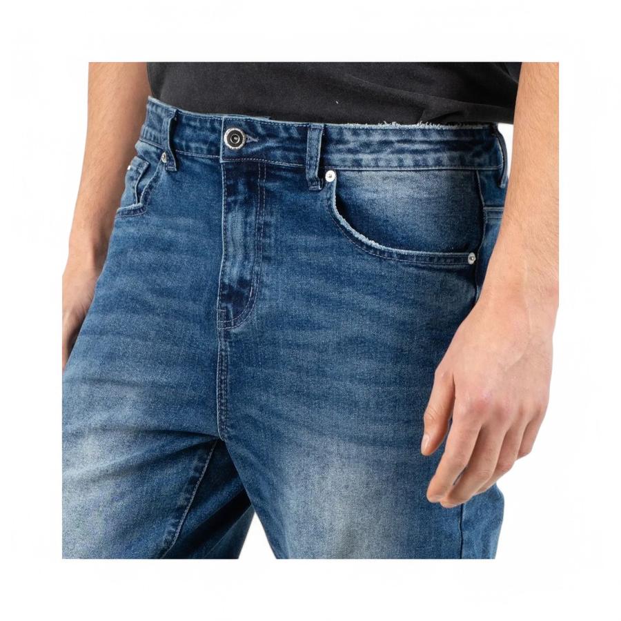 Jeans Hombre Ellus AM044703 Tiro Medio Bajo Azul