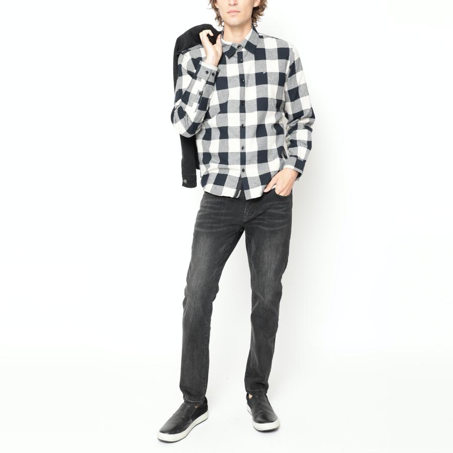 Camisa Ellus Leñadora Hombre Gris