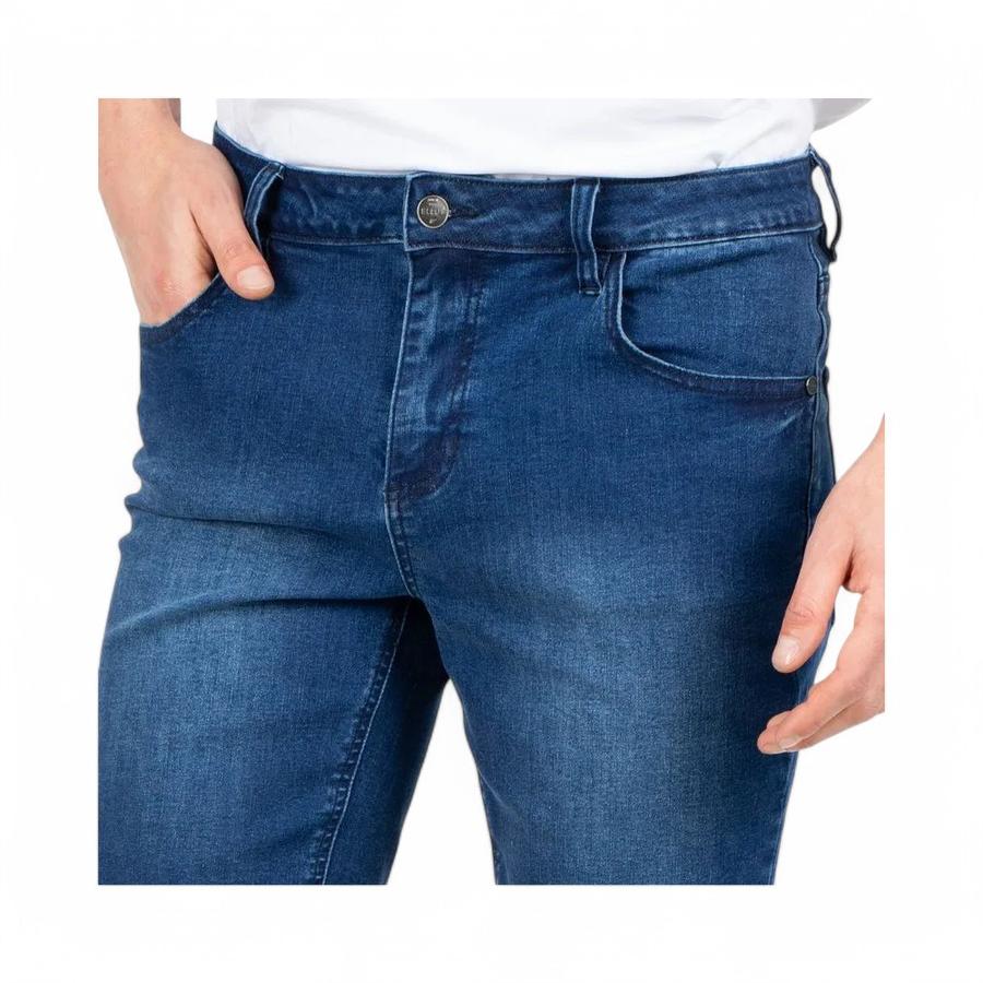 Short Hombre Ellus Bob Tiro Medio Azul