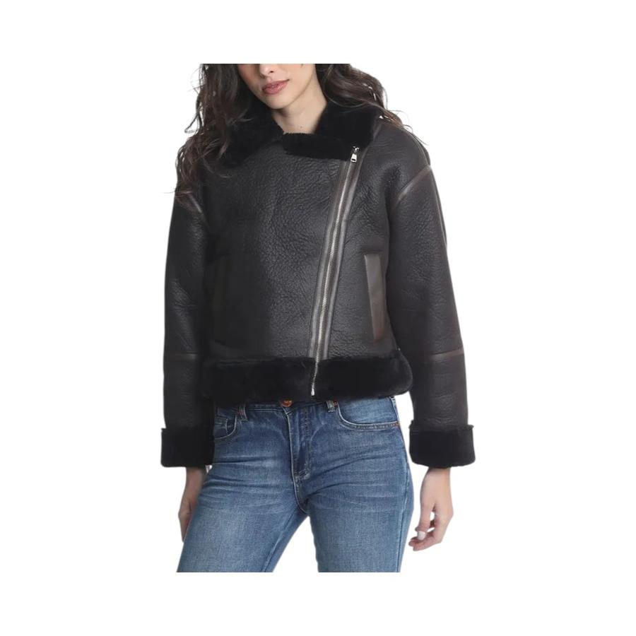Chaqueta Mujer Bonded Ellus New Aviator Café