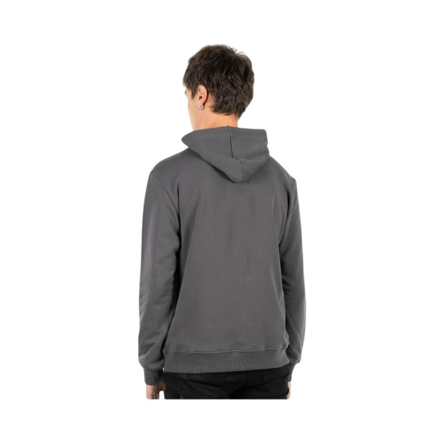 Polerón Hoodie Hombre Ellus Terry Silicone Wash Gris