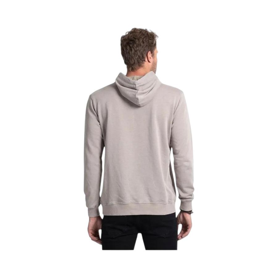 Poleron Hombre Ellus Terry E Wing con Capucha Gris