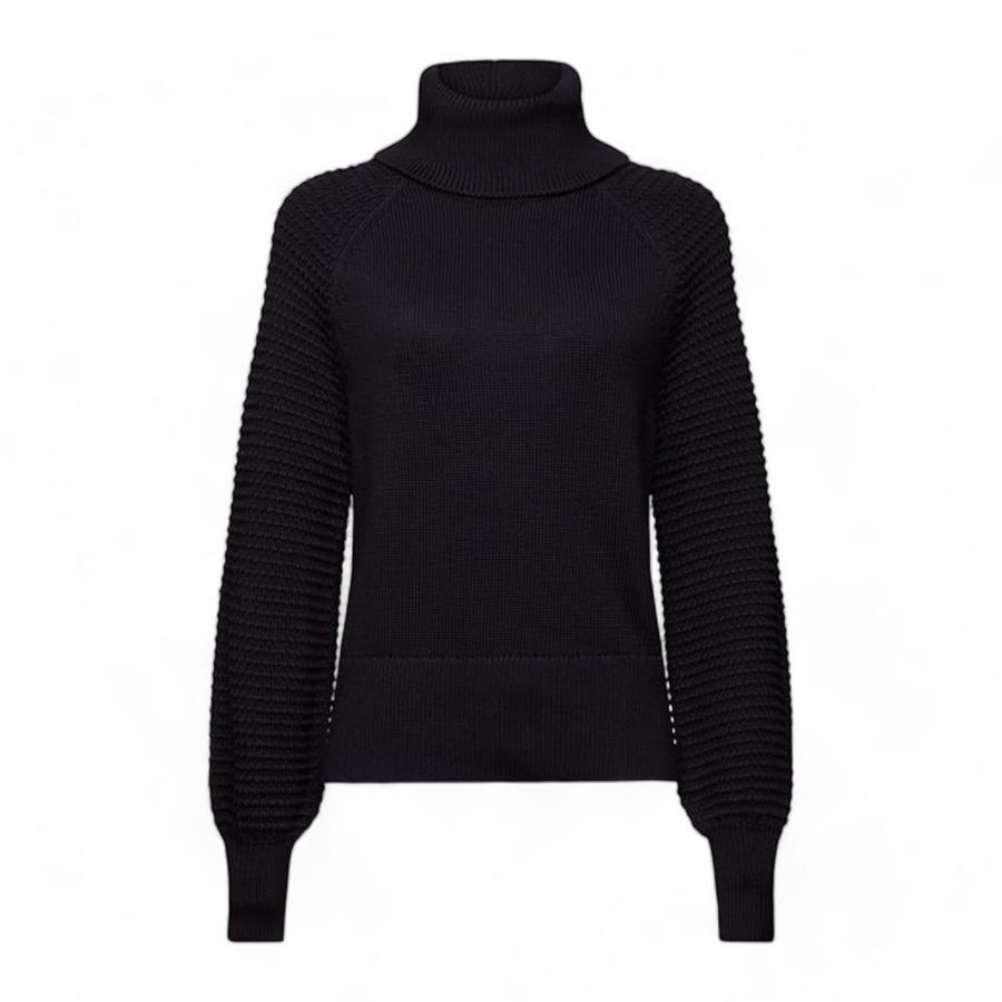 Sweater Cuello De Tortuga Mujer Esprit Negro