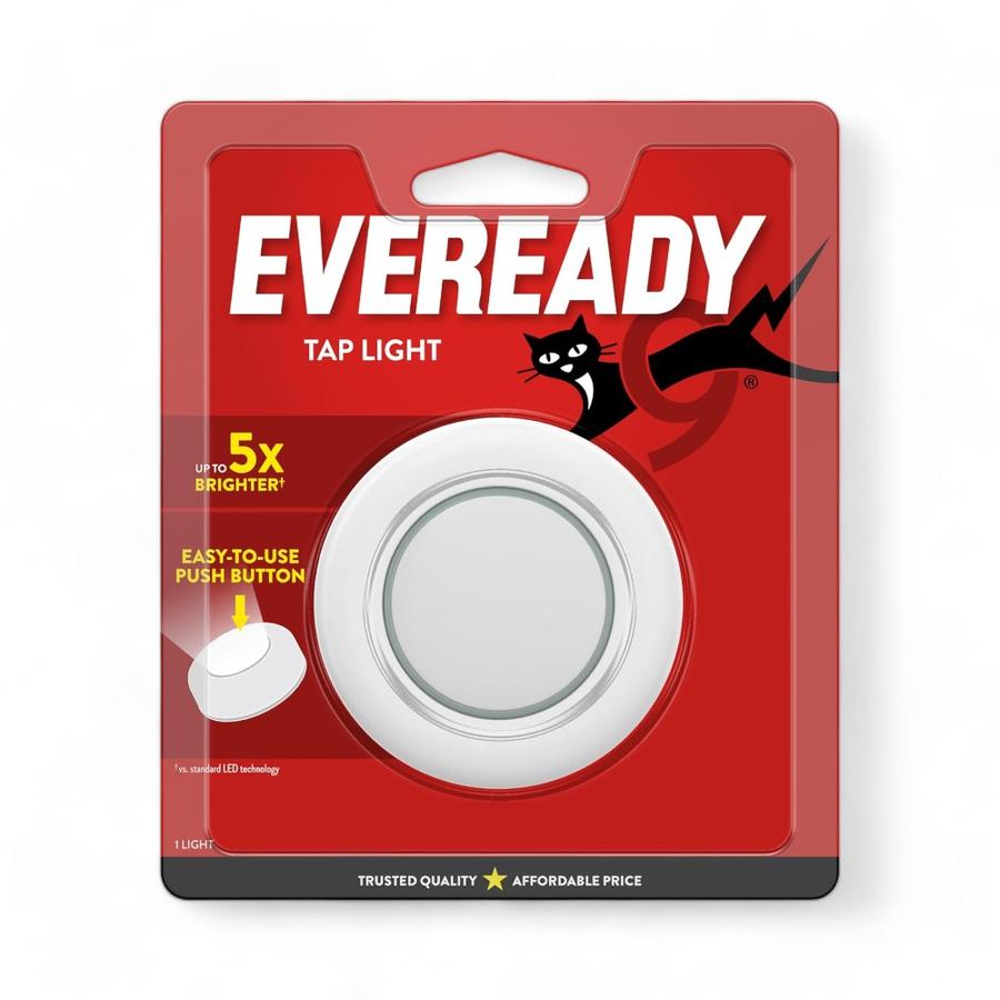 Luz De Toque LED Eveready Push On Blanco