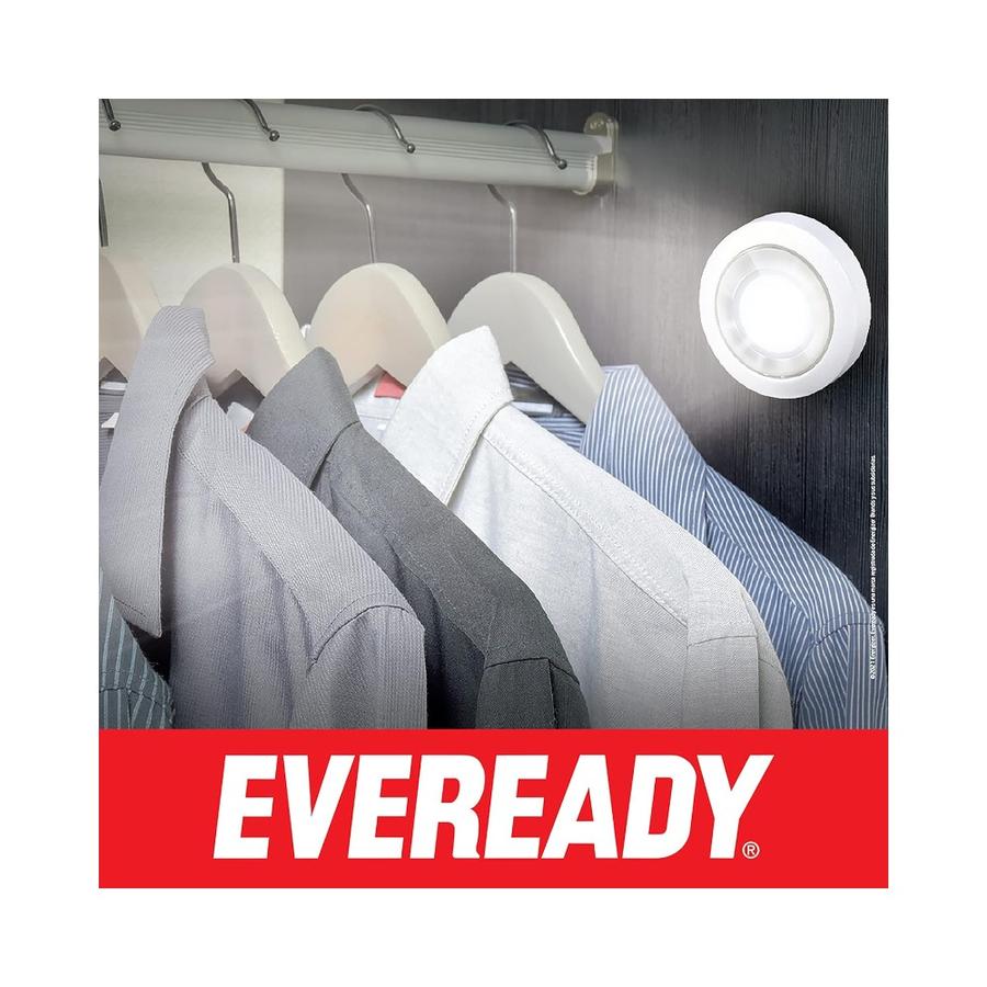 Luz De Toque LED Eveready Push On Blanco