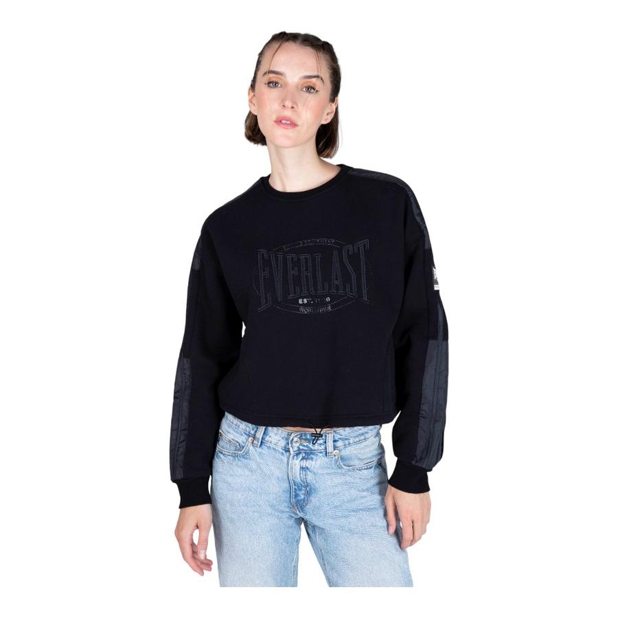 Poleron Mujer Everlast Cn Eliseos Negro