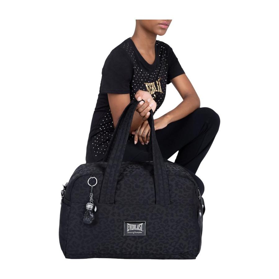 Bolso Gym Mujer Everlast Level Up Negro