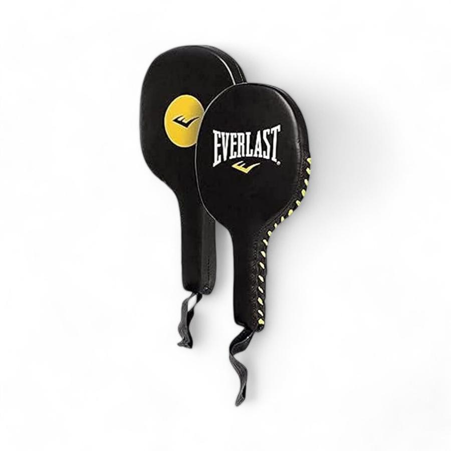 Par Paletas De Golpeo Everlast Cuero Negro
