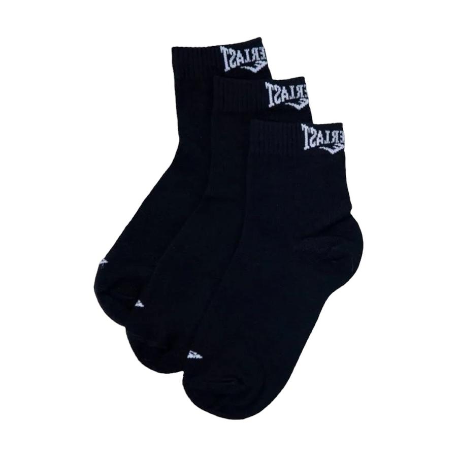 Calcetines Hombre Everlast Quarter 3 Pares Negro