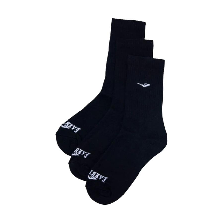 Calcetines Hombre Everlast Crew 3 Pares Negro