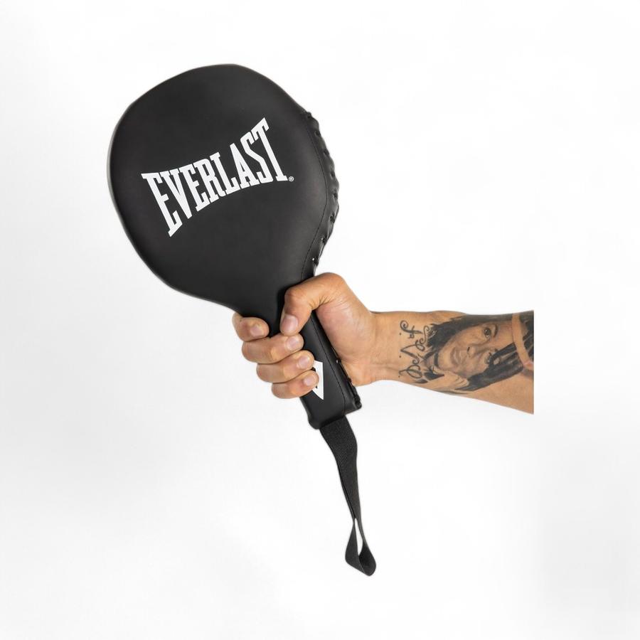 Paleta De Boxeo Everlast Cuero Sintetico Negro