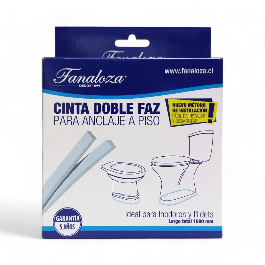 Cinta Doble Faz Fanaloza Para Anclaje Inodoro A Piso