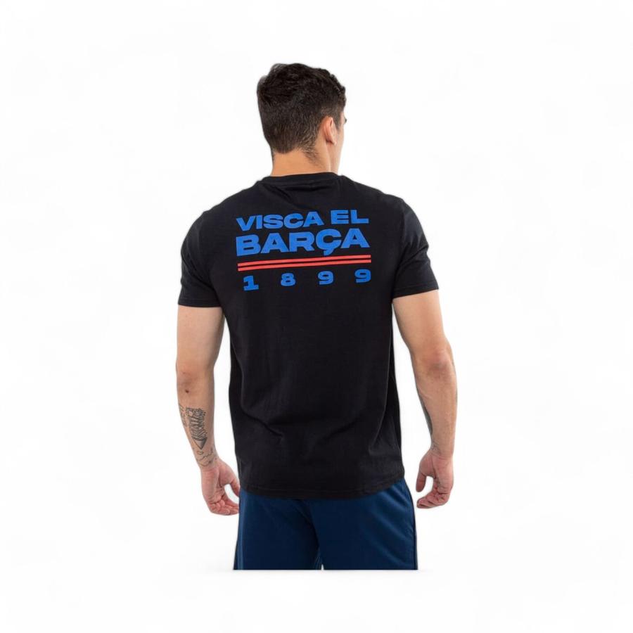 Polera Deportiva Hombre Barcelona Negro
