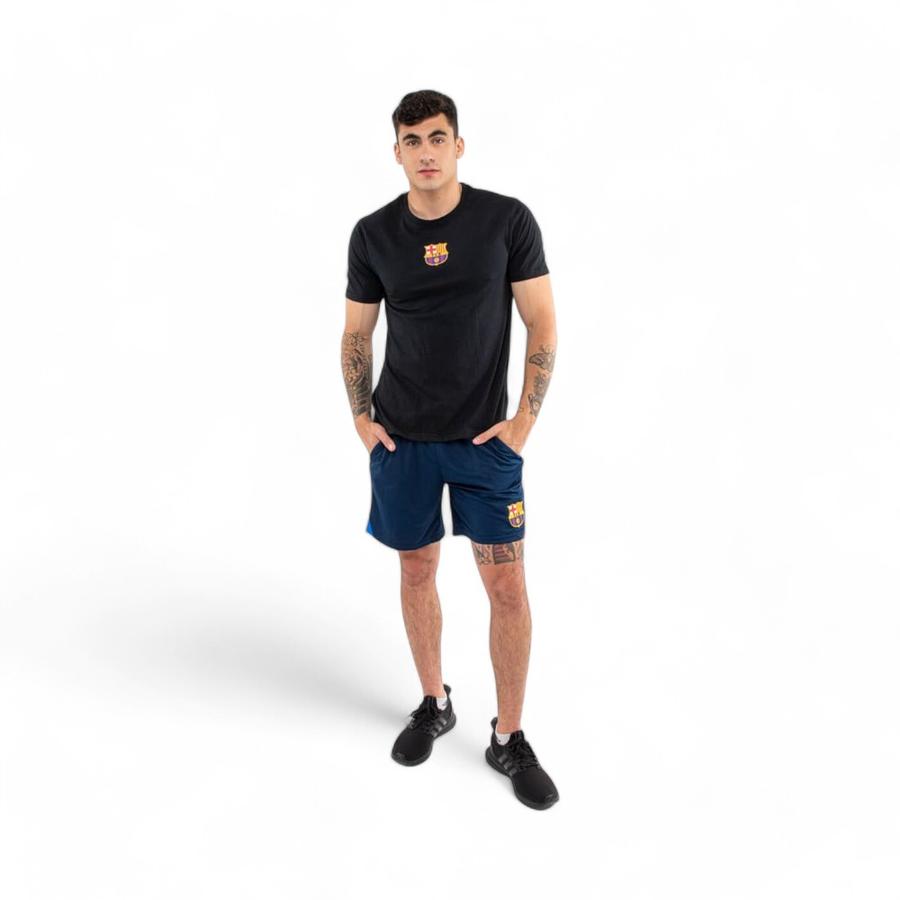 Polera Deportiva Hombre Barcelona Negro