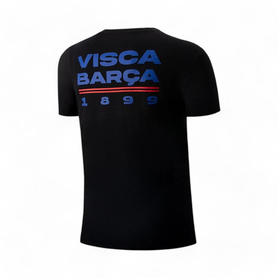 Polera Deportiva Hombre Barcelona Negro