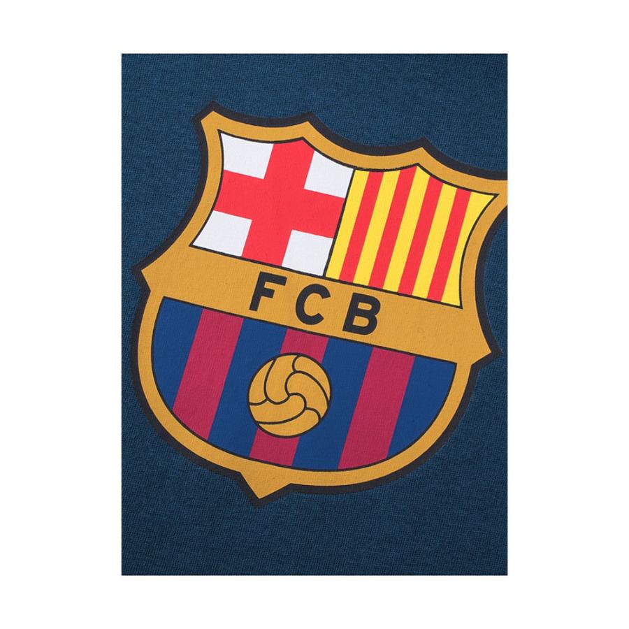 Polera Deportiva Hombre Barcelona FexPro Logo Grande Azul
