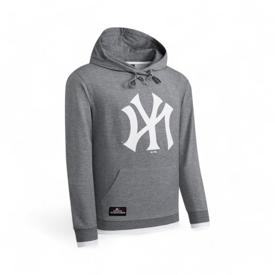 Polerón Hombre MLB NY Yankees Hoodie Gris Claro