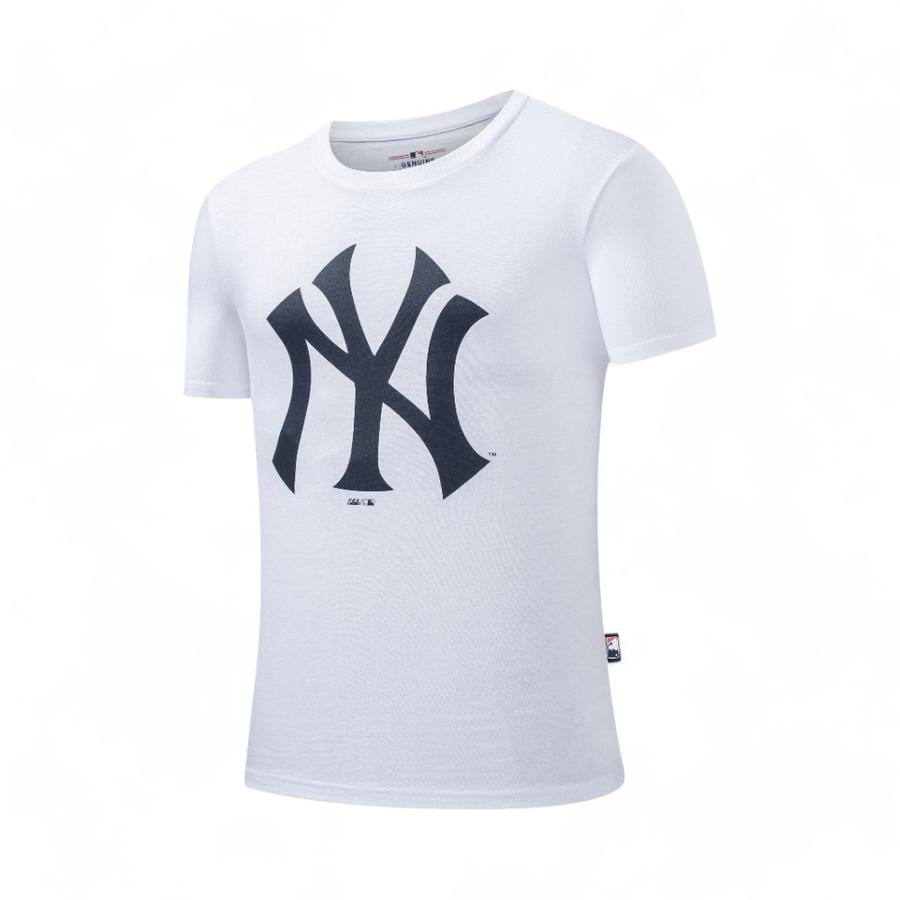 Polera Hombre MLB NY Yankees Manga Corta Blanco