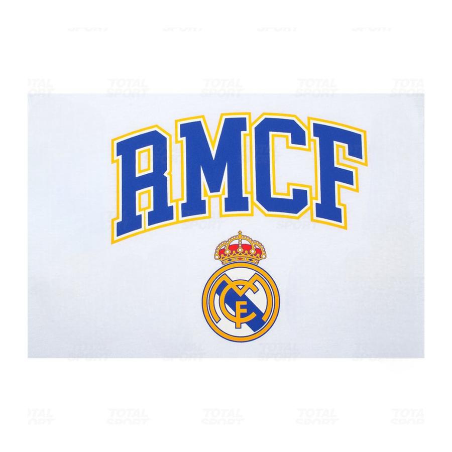Polera Deportiva Hombre Real Madrid CF Blanco/Azul