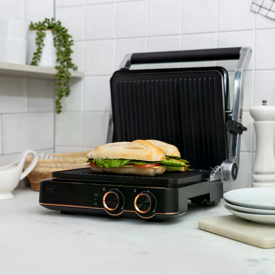 Sandwichera Y Grill Panini Olimpia FDV Negro/Gris