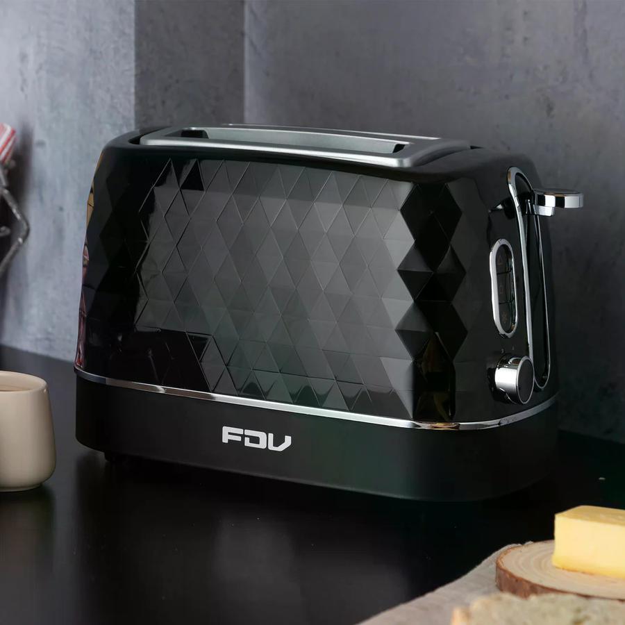 Tostador Diamond 2 Rebanadas FDV Negro