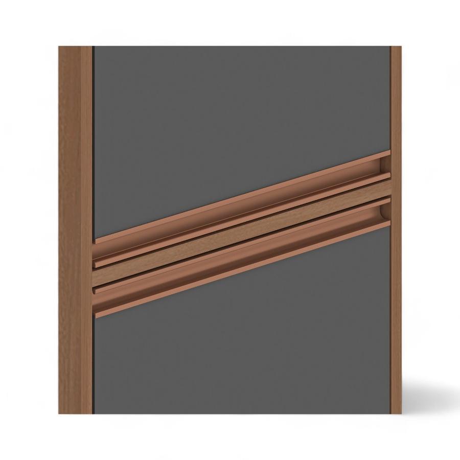 Estante Despensa Cocina Fellicci 214x45 Cm Café/Gris