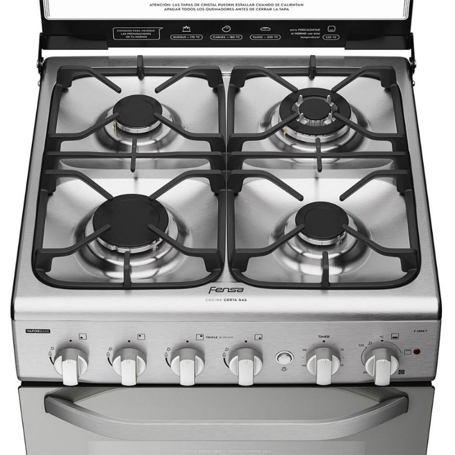 Cocina A Gas Fensa 4 Quemadores F-2808t