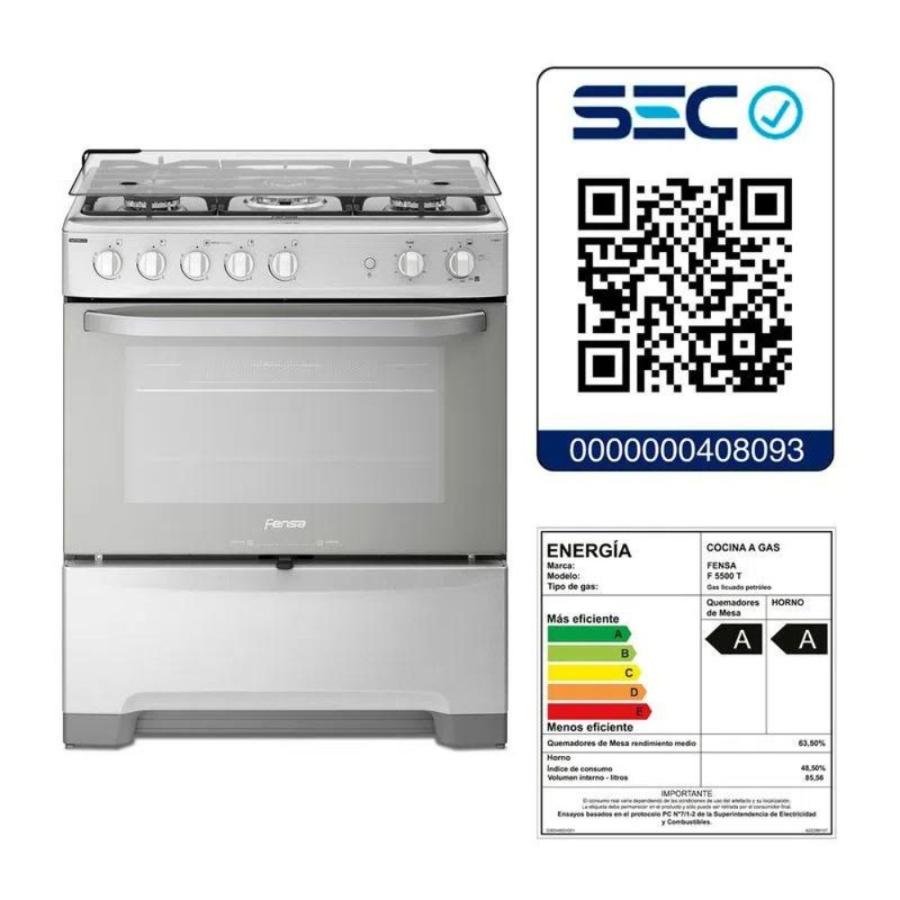 Cocina A Gas Fensa 5 Platos F5500t