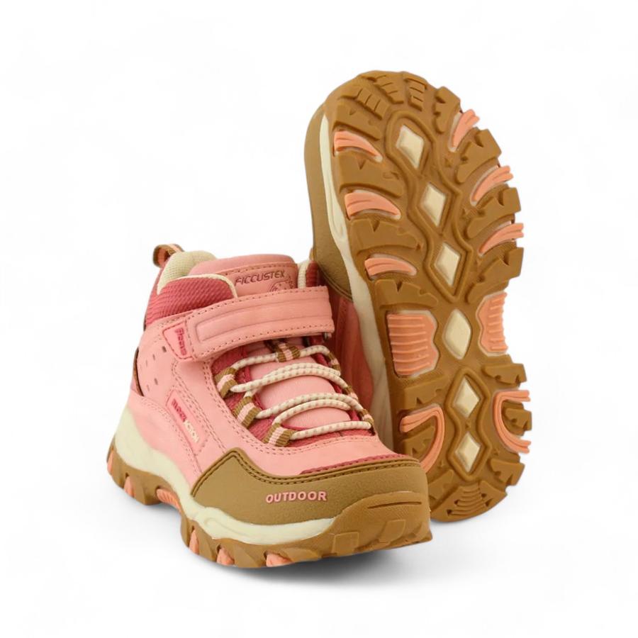 Zapatillas Outdoor Cana Ficcus Tex Kids Nina Rosado