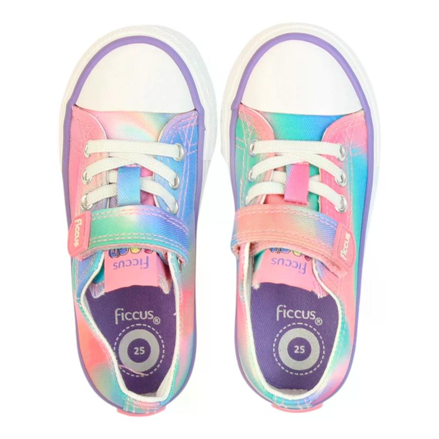 Zapatillas Urbana Velcro Elástico Ficcus Kids Niñas