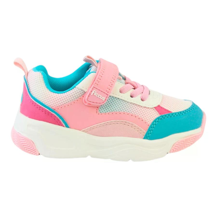 Zapatillas Sport Velcro Elástico Ficcus Kids Niñas