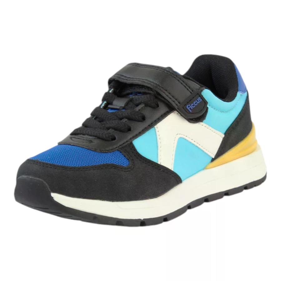 Zapatillas Sport Jogging Velcro Ficcus Elástico Junior Niños