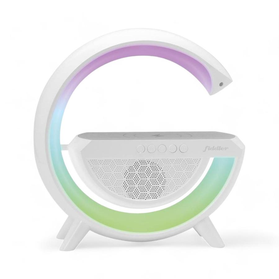 Parlante Fiddler G FD-3946 Con Cargador Inalámbrico Blanco