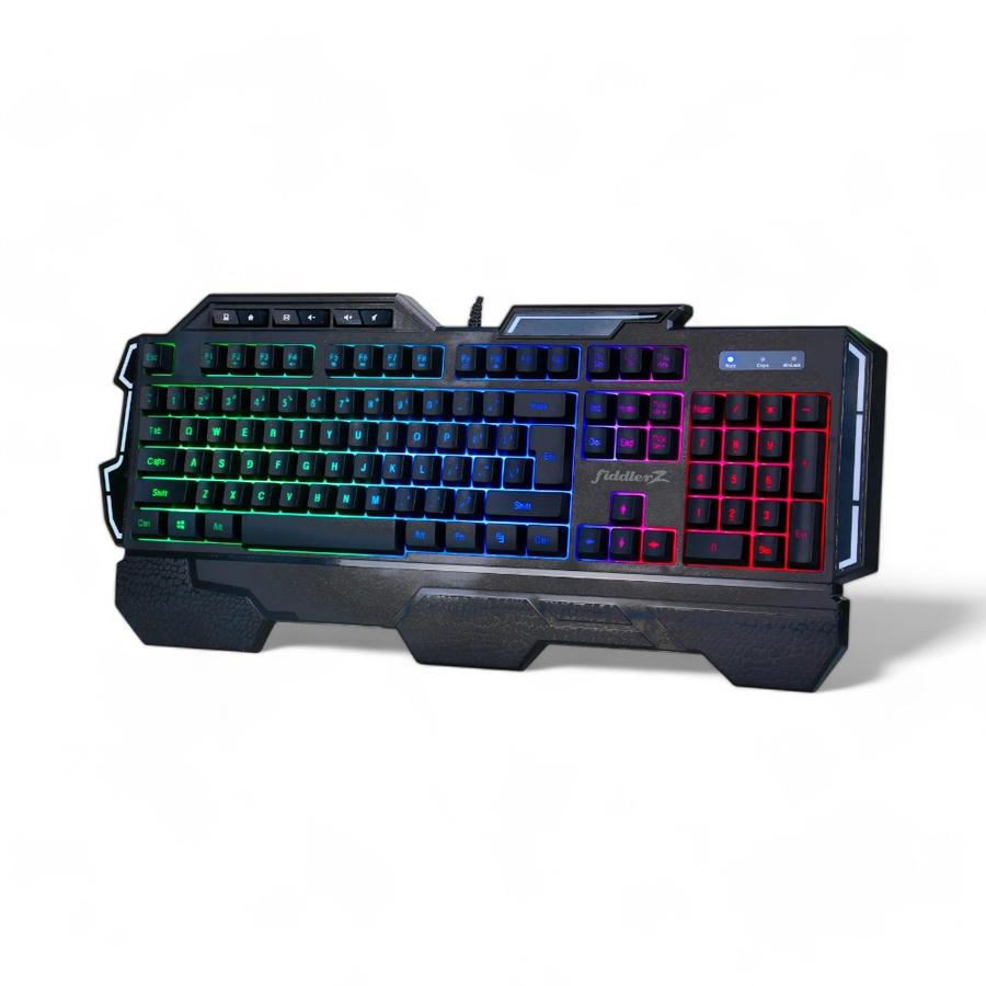 Teclado Gamer Fiddler Z KD609 Membrana RGB Negro
